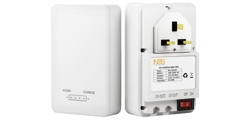 12V Mini UPS with AC Output – Battery Backup System