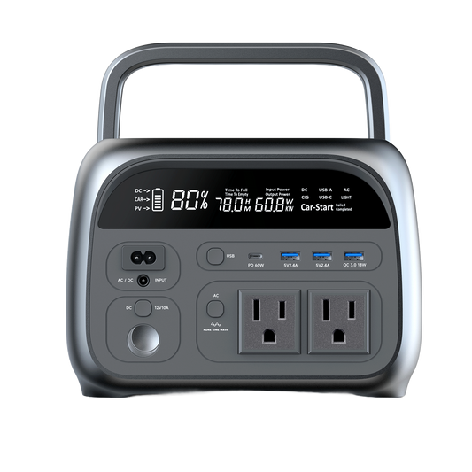 500W Portable Power Station LiFePO₄ Backup Power Station