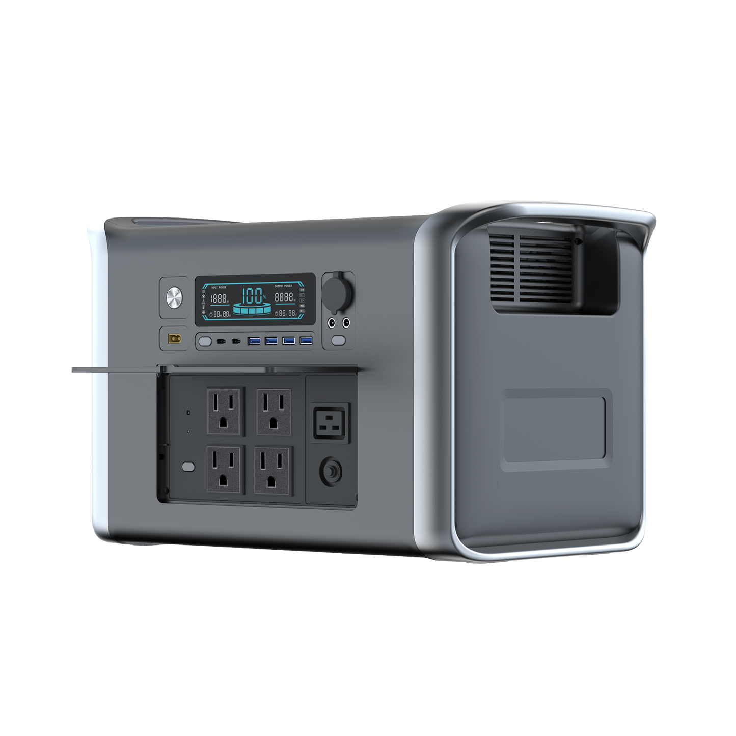 2600W High-Capacity Portable Power Station Generator for Backup